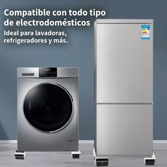 Soporte con Ruedas para Lavadora — Protege tu Piso y Muévela sin Esfuerzo